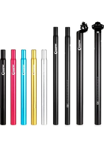 Yunjin Shop A-Siyah 31.6-450 Stili Mtb Seatpost Alüminyum Alaşımlı Koltuk Tüpü Uzun Sabit Dişli Koltuk Direği Uzatma Bisiklet Parçaları Aceessories (Yurt Dışından)