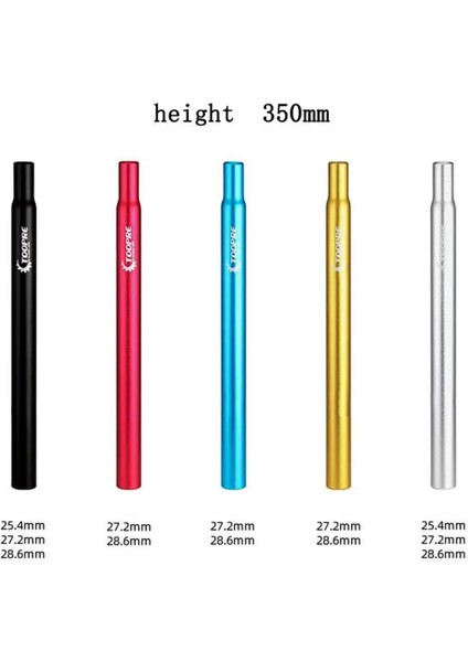 Yunjin Shop A-Siyah 31.6-450 Stili Mtb Seatpost Alüminyum Alaşımlı Koltuk Tüpü Uzun Sabit Dişli Koltuk Direği Uzatma Bisiklet Parçaları Aceessories (Yurt Dışından)