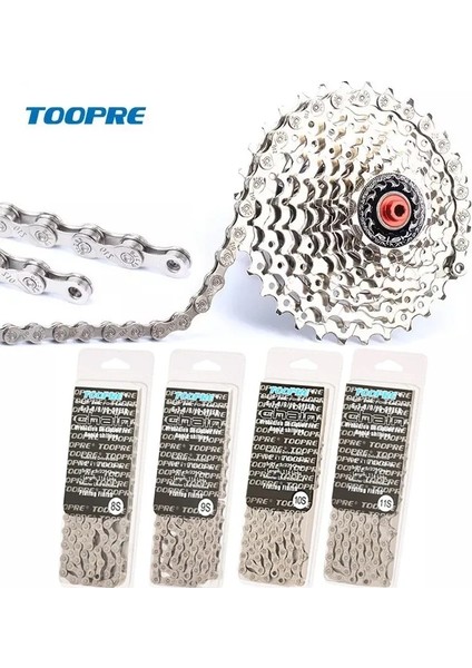 6 7 8 S Altın Stili Toopre Bicycle Chaeed Ultralight 116LINKS Silvergold Mtb Zincirleri Mountainroad Bike Missinglink Için (Yurt Dışından) fiyatları