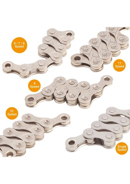 6 7 8 S Altın Stili Toopre Bicycle Chaeed Ultralight 116LINKS Silvergold Mtb Zincirleri Mountainroad Bike Missinglink Için (Yurt Dışından) modelleri