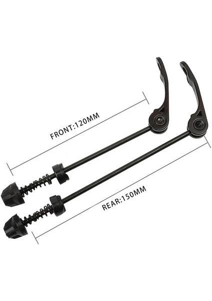 Siyah Çubuk Stili 1 Pair Mtb Yol Bisikleti Tekerlek Hub Hızlı Bırakma Şiş Qr Ön Arka Aks Şiş Titanyum Alaşımlı Bisiklet Şiş Bisiklet Aksesuarları (Yurt Dışından)