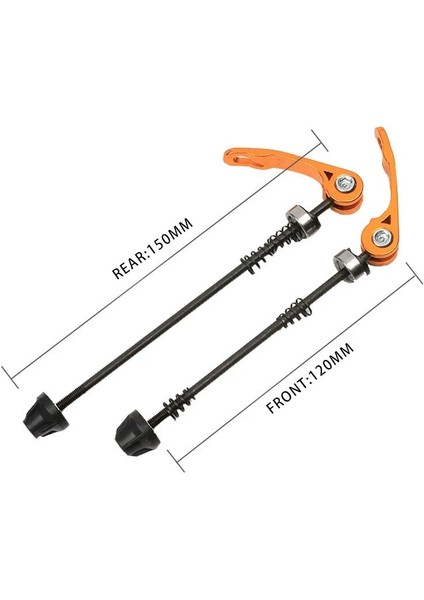 Siyah Çubuk Stili 1 Pair Mtb Yol Bisikleti Tekerlek Hub Hızlı Bırakma Şiş Qr Ön Arka Aks Şiş Titanyum Alaşımlı Bisiklet Şiş Bisiklet Aksesuarları (Yurt Dışından)