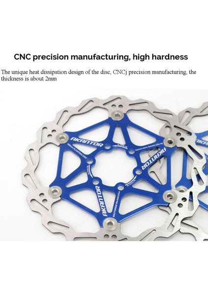 Kırmızı 203MM Stili 1 Adet Dağ Bisikleti Fren Rotor Paslanmaz Çelik Rotor Güçlü Isı Dağılımı Yüzer Rotor Mtb Disk Fren Balatası (Yurt Dışından)