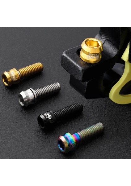 M6-19 Siyah Stil Muqzı Bisiklet M6 * Titanyum Disk Fren Kaliper Vidalı Frenler Kol Cıvatası Kök Vida Mtb Yol Bisikleti Hidrolik Fren Parçaları (Yurt Dışından) fiyatları