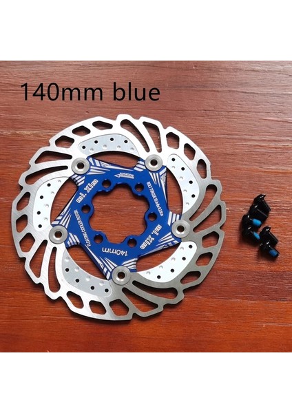 Mavi 140MM Tarzı Dh Mtb Dağ Bisikleti Soğutma Fren Rotorları Yokuş Aşağı Yüzer Bisiklet Freni Altı Çivi Diski (Yurt Dışından)