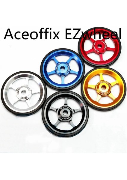 Mavi Ti Cıvata Stili 1 Çift Bisiklet Easywheel Brompton Katlanır Bisiklet Alüminyum Alaşımlı Süper Hafif Kolay Tekerlekler + Titanyum Cıvatalar 22GPCS (Yurt Dışından) fiyatları