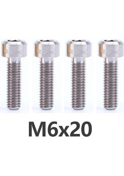 M6X20MM Titanyum Stili Rısk M6 ** 20MM Titanyum Alaşımlı Cıvata Disk Fren Kaliper Kelepçesi Mtb Bisiklet Bisiklet Vida Krank Kilit Cıvataları Yol Için (Yurt Dışından)