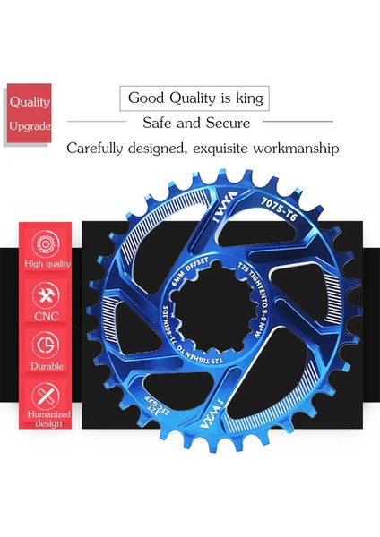 6mm Kırmızı Stil 38T Vxm Dağ Bisikleti Gxp Aynakol Mtb Bisiklet Zincir Halkası Dar Geniş Aynakol Fit Gxp Xx1 X9 Xo X01OFSET (Yurt Dışından)