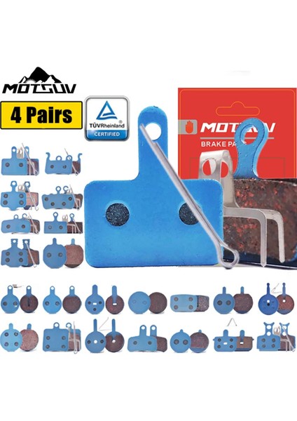 M-02F Stili Motsuv 4 Pairs Bisiklet Anti-Frost Bakır Fiber Tel Disk Fren Balataları Avid Elixir Rcrcr-Mage Sram X0 Xx Db (Yurt Dışından)