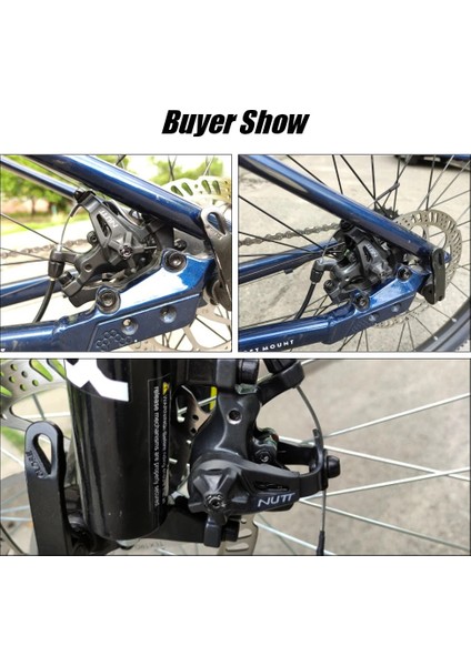 Fren Balatası Bir Çift Tarzı Nutt Mtb Bisiklet Alaşımlı Mekanik Disk Fren Ikili Kaliperler Rotor Seti Bmx Scooter Ön Arka Dağ Bisikleti Parçaları (Yurt Dışından)
