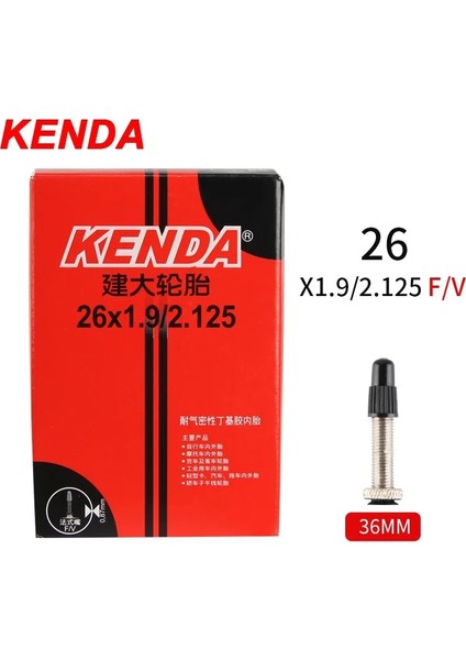 26X1.9-2.125-FV Stili 2 Adet Kenda Bisiklet Iç Tüp Dağ Yol Bisikleti Lastiği Butil Kauçuk Bisiklet Tüpü Lastiği .c Presta Schrader Valf Tüpü (Yurt Dışından)