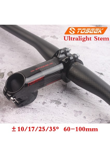 Parlak-25 Derece 90MM Stili Toseek Karbon Kök Derece Bisiklet Kök mm Ultra Hafif Bisiklet Gidon Mtb Yol Katlanır Bisiklet Için Kaynaklanıyor (Yurt Dışından)