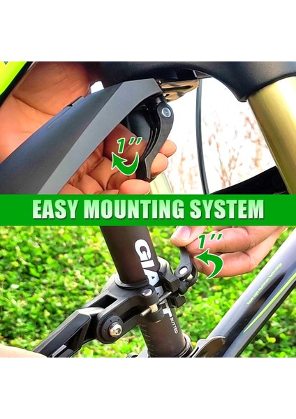 RL-910-ARKA Çamurluk Stili Rbrl Bisiklet Çamurluk Seti Mtb Bisiklet Çamurluk E-Bike Ayarlanabilir Dağ Bisikleti Tpe Genişletin Uzatmak Patent Hızlı Bırakma Koruyucu (Yurt Dışından)