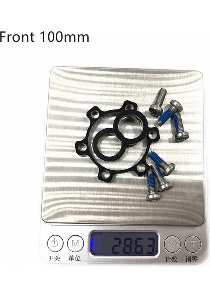 Ön Stil Vyce Bisiklet Takviye Göbeği Adaptörü X100'DEN Bisiklet Göbeği Ara Parçası Puluna Değişim 6 Cıvata Standart Boyundan Aks 15MM (Yurt Dışından)