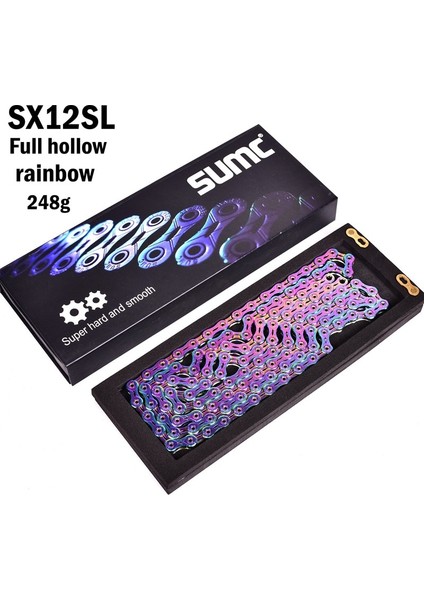 Sx9 Gümüş Stili Sumc Bisiklet Zinciri Altın Gökkuşağı Bisiklet Zinciri X8 X9 X10 X11 X12 Süper Hafif Hız Mtbroad Bisiklet 116L Boşluk (Yurt Dışından) indirimleri