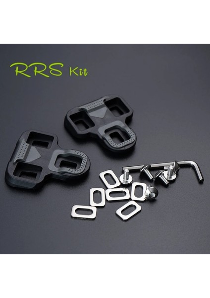 Set H Style Rrskit Bisiklet Pedalı Kramponlar Yol Bisikleti Kendinden Kilitli Plaka Keo Ultra Hafif Bisiklet Pedal Ayakkabıları Kelepçe Yüzer Bisiklet Aksesuarları (Yurt Dışından) fırsatları