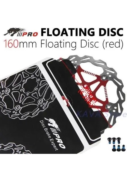 160MM Kırmızı Stil Mtb Bisiklet Parçaları Bileşeni Için Iııpro Bisiklet Disk Fren Rotorları Dh Ultra Hafif Yüzer Disk Pedleri (Yurt Dışından)
