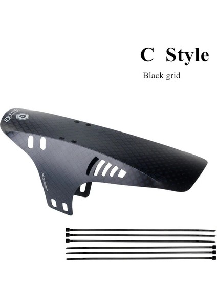 Yunjin Shop C Stili Stili 6 Stil Bisiklet Çamurluk Pp5 Malzeme Dağ Bisikleti Aksesuarları Ön Arka Çamurluk Için Mtb Çamurluk Katlanır Bisiklet Parçaları Yağmur Plakası (Yurt Dışından)