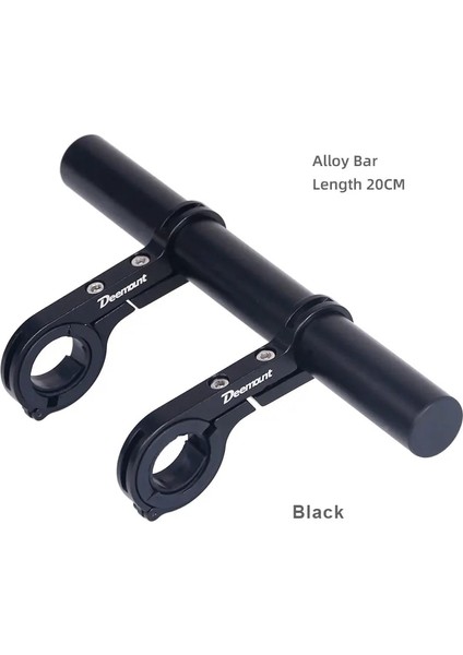Yunjin Shop Siyah 20CM Stili cm Bisiklet Gidonu Genişletilmiş Braket Bisiklet Far Montaj Çubuğu Bilgisayar Tutucu Lamba Destek Rafı Alaşım Fiber Stand (Yurt Dışından)