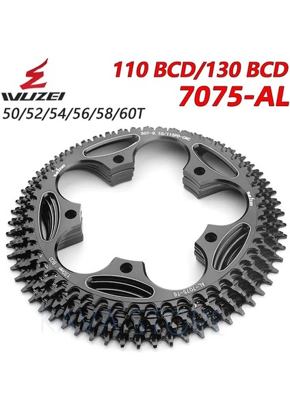 Yunjin Shop 130 Bcd 50T Siyah Stil Wuzeı Yol Bisikleti Aynakol Katlanır Bcd Yuvarlak Dar Geniş Dişliler T AL7075 Bisiklet Aynakol Dişlisi (Yurt Dışından)