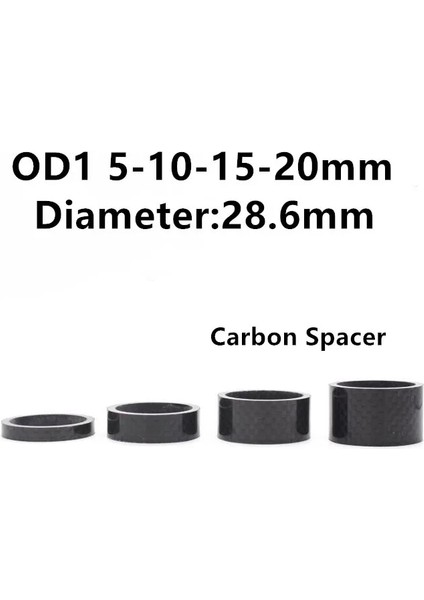 Od2 10 10 10 10MM Stili 4 Adet Tam Karbon Bisiklet Karbon Ayırıcı Içi Boş Ultra Hafif Kulaklık Parçaları Bisiklet Yıkayıcı Bisiklet Kulaklık Kök Paspayı (Yurt Dışından) indirimleri