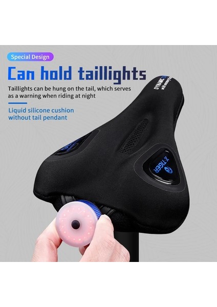 Yunjin Shop Resim Stili Olarak X-Tıger Bisiklet Koltuk Örtüsü 3D Sünger Polimer Yumuşak Kalınlaşmış Nefes Bisiklet Koltuk Minderi Dağ Bisikleti Eyer Koltuk Aksesuarları (Yurt Dışından)