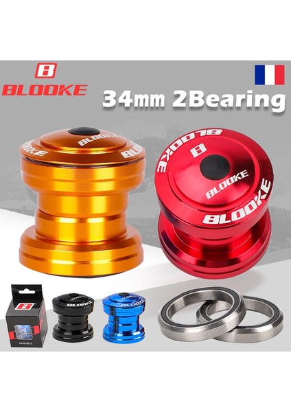 Yunjin Shop Altın Tarzı Blooke B Bisiklet Kulaklık 2 Rulman Mühürlü Üst Kapatma Başlığı Alaşımlı Dağ Bisikleti Parçaları Dişsiz Çatal Kök (Yurt Dışından) fiyatları