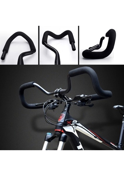 Siyah 31,8 mm Stili Bisiklet Gidonu Bisiklet Bükülmüş Bar Alüminyum Alaşımlı Entegre Bisiklet Sonu Kelebek Bmx Dağ Bisikletleri Yol Dinlenme Yükseltici Mtb Yükseltici (Yurt Dışından) fırsatları