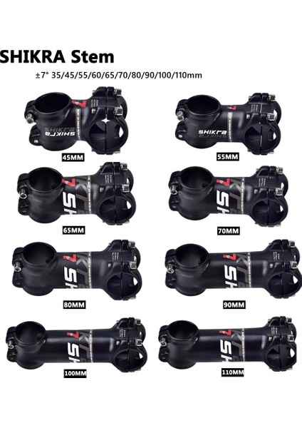 Yunjin Shop 100 mm Tarzı Shıkra Mtb Güç Bisiklet Gidon Kök 7 Derece Mtb Kök mm Dağ Bisikleti Gidon Kök (Yurt Dışından)