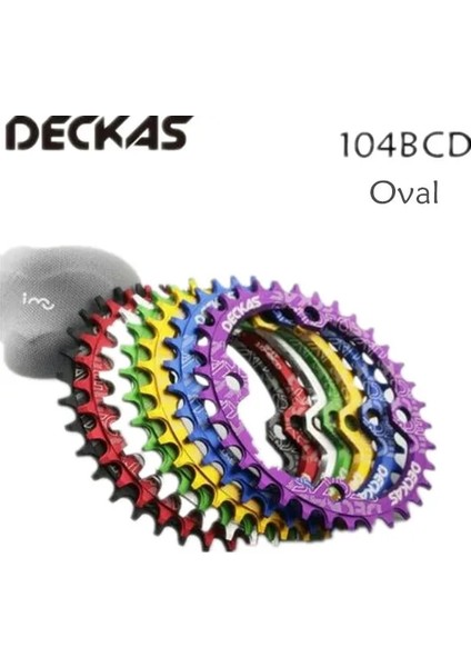 Kırmızı Stil 38T Deckabcd Oval Dar Geniş Aynakol Mtb Dağ Bisikleti Taç Aynakol Tek Diş Plaka Parçası Bcd (Yurt Dışından)