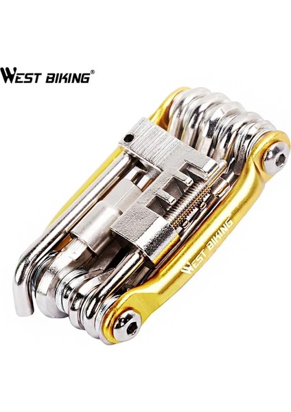 Bir Stil Altın Stili 1 Çok Fonksiyonlu Bisiklet Bisiklet Tamir Araçları Bisiklet Araçları Taşınabilir Bisiklet Ferramentas Para Bisiklet Tamir Aracı Kitleri Seti (Yurt Dışından)