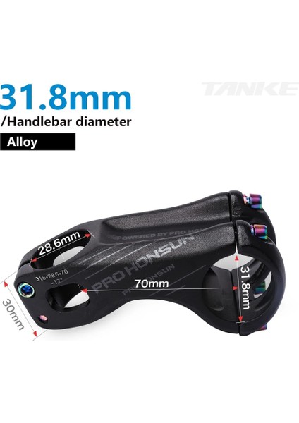 Yunjin Shop 073A 70 Siyah Stil Tanke Mtb Kök C Gidon Bisiklet Honsun Ultralight 0 Derece Yükseliş Fr Am Enduro Steerer Dağ Bisikleti Parçaları (Yurt Dışından)