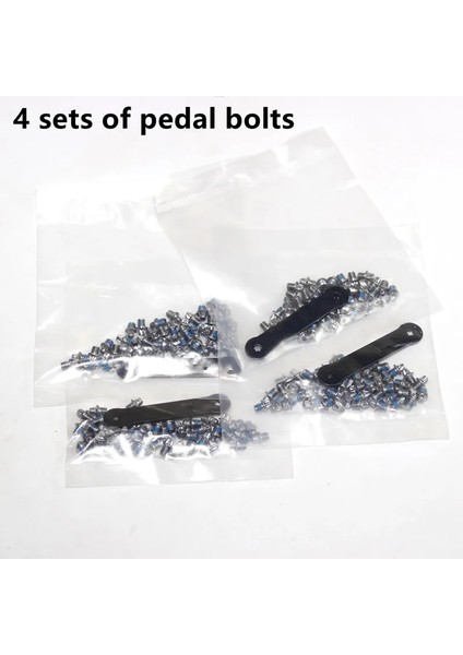 Yunjin Shop 4 Gümüş Renk Stili Bisiklet Pedalı Cıvataları (45 Adet) Mtb Pedalı Kaymaz Vidalar Bisiklet Pedalı Parçaları Pimi (Yurt Dışından)