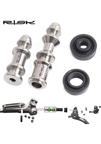 1 Takım Uzun Stil Stili Rısk Titanyum Alaşımlı Bisiklet Disk Fren Kolu Piston Tamir Parçası Sram Avıd Kılavuzu R Re Rs Rsc Db5 Seviye T Tl Serisi Bisiklet Parçaları (Yurt Dışından)