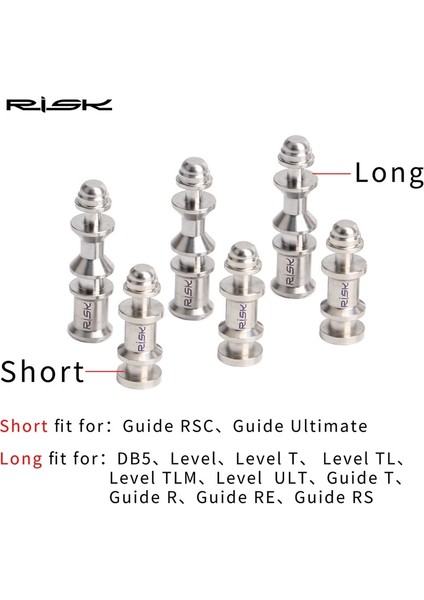 1 Takım Uzun Stil Stili Rısk Titanyum Alaşımlı Bisiklet Disk Fren Kolu Piston Tamir Parçası Sram Avıd Kılavuzu R Re Rs Rsc Db5 Seviye T Tl Serisi Bisiklet Parçaları (Yurt Dışından)