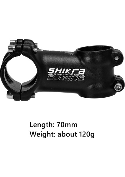 Yunjin Shop 70 mm Siyah Stil 31.8 Ste Derece Ultra Hafif Bisiklet Gidon Kök Dağ Bisikleti Yol Bisikleti Için Uygun Bmx Mtb (Yurt Dışından)