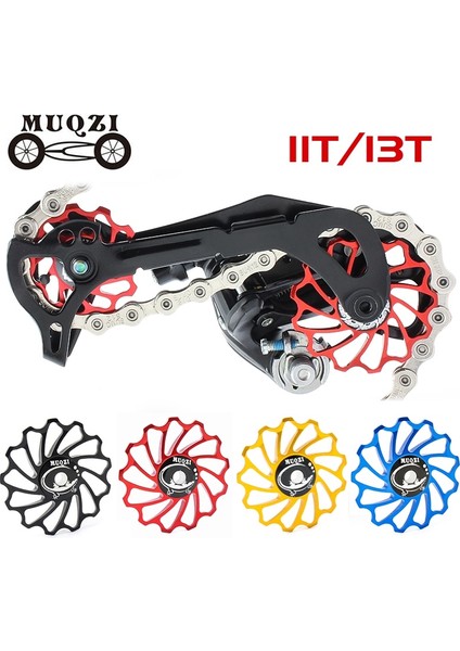 Yunjin Shop 13T Kızıl Ejderha Stili Muqzı Mtb Yol Bisikleti Bisiklet Seramikleri Jokey Tekerleği Arka Attırıcı Kasnak Alüminyum Alaşımlı Kılavuz Kasnak Rulman (Yurt Dışından)