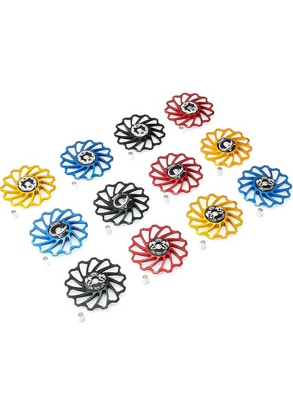 Yunjin Shop 13T Kızıl Ejderha Stili Muqzı Mtb Yol Bisikleti Bisiklet Seramikleri Jokey Tekerleği Arka Attırıcı Kasnak Alüminyum Alaşımlı Kılavuz Kasnak Rulman (Yurt Dışından)
