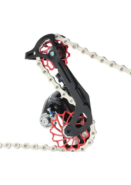 Yunjin Shop 13T Kızıl Ejderha Stili Muqzı Mtb Yol Bisikleti Bisiklet Seramikleri Jokey Tekerleği Arka Attırıcı Kasnak Alüminyum Alaşımlı Kılavuz Kasnak Rulman (Yurt Dışından)