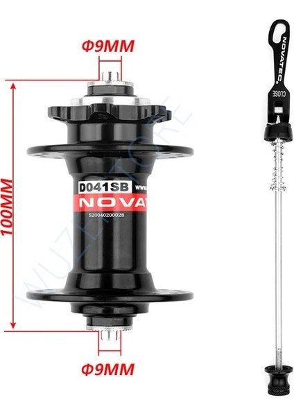 Yunjin Shop 28H Ön Siyah Stil Novatec Küpleri D041SB D042SB Arka Göbek Mtb Ark Delikleri Furos Bisiklet Freehub Dağ Bisikleti Mikro Spline Hız Maza (Yurt Dışından)