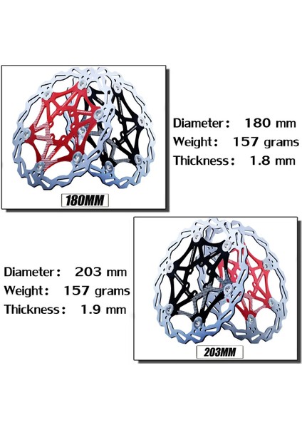 Yunjin Shop 160 mm Altın Tarzı Vxm Bisiklet Fren Diski Fren Mtb Dh Disk Rotorları Hidrolik Fren Balatası Şamandıra Renkli Fren Balatası Bisiklet Parçaları (Yurt Dışından) indirimleri