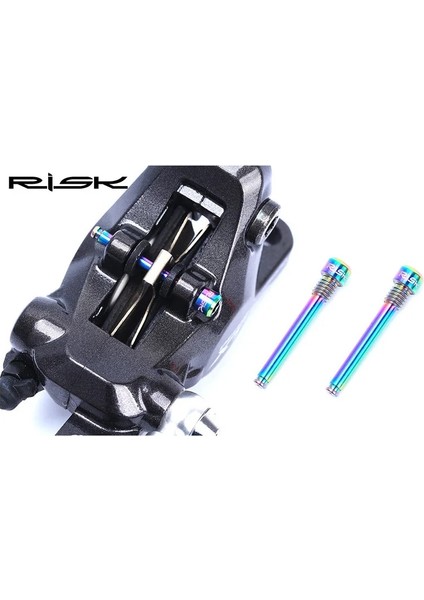 Yunjin Shop Altın Tarzı Rısk Bisiklet Hidrolik Disk Fren Cıvatası Için Fren Balatası Mtb Bisiklet Titanyum Alaşımlı Fiş (Yurt Dışından) fırsatları