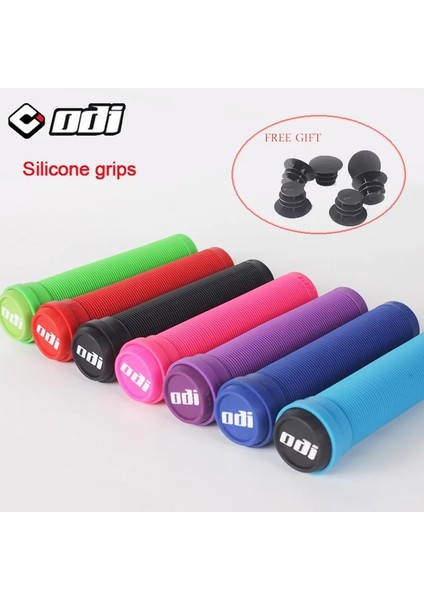 Yunjin Shop Pembe-1 Çift Kapak Stili Odi Silikon Mtb Grmmroad Bisiklet Sapları Kaymaz Şok Emici Gidon Kavrama Renkli Bar Uç Fişi Bisiklet Parçası (Yurt Dışından)