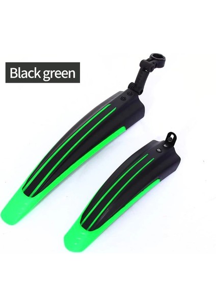 Yunjin Shop Siyah Yeşil Tarzı Inç Bisiklet Evrensel Çamurluk Yol Bisikleti Dağ Bisikleti Çamurluk Yol Ön ve Arka Çamurluk Bisikletbisiklet Aksesuarları (Yurt Dışından)