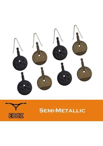 Yunjin Shop CRBP008 Stili Avid Bb5 Mekanik Fren Için 4 Çift Bisiklet Yarı - Metalik Disk Fren Balataları (Yurt Dışından)