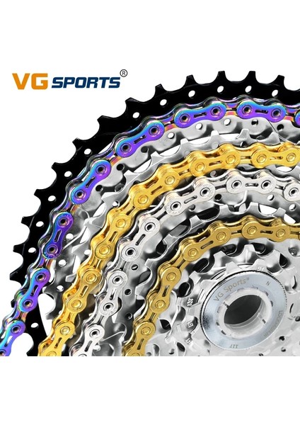 10S Sl Titanyum Stili Vg Spor Bisiklet Chaeed Velocidade Titanyum Gökkuşağı Altın Mtb Dağ Yol Bisikleti Zincirleri Parçaları (Yurt Dışından)