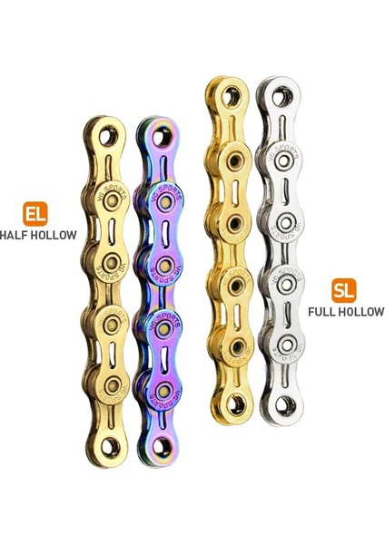 10S Sl Titanyum Stili Vg Spor Bisiklet Chaeed Velocidade Titanyum Gökkuşağı Altın Mtb Dağ Yol Bisikleti Zincirleri Parçaları (Yurt Dışından)