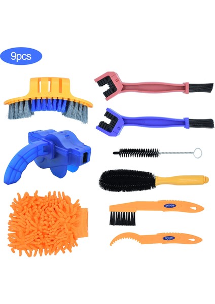 R Stili Bisiklet Temizleme Kiti Bisiklet Bisiklet Zinciri Temizleyici Scrubber Fırçalar Dağ Bisikleti Yıkama Aleti Seti Bisiklet Tamir Aletleri Aksesuarları (Yurt Dışından)