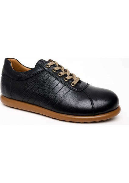 Erkek Siyah Deri Smart Casual Ayakkabı