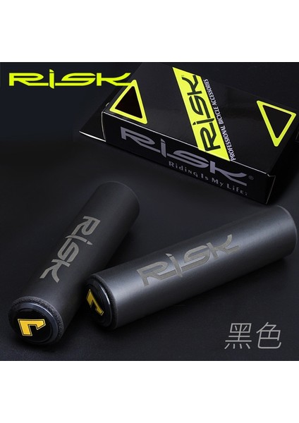 Yunjin Shop Risk Yeşil Stili Rısk Mtb Bisiklet Bisiklet Sapları Bisiklet Gidonu Sapları Ultra-Hafif Kaymaz Yumuşak Silikon Bisiklet Kolu Sapları Kapak (Yurt Dışından)